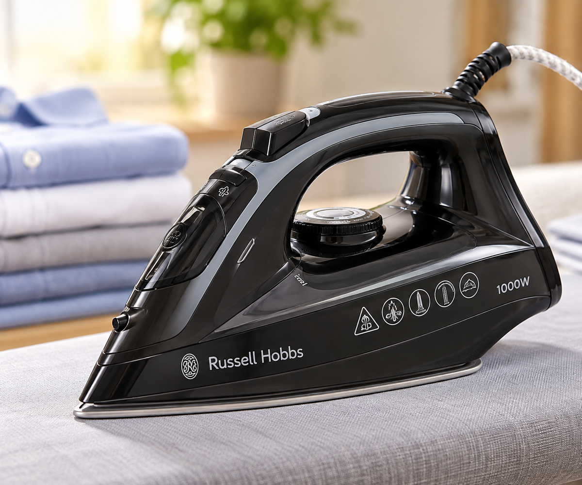 Russell Hobbs Bügeleisen – 1000 W, Schwarz, Modell 26380-56