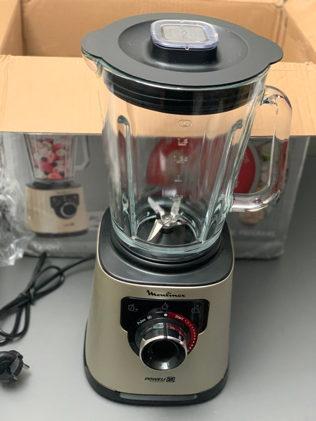 Moulinex Standmixer mit Glasbehälter – Neu, Verpackung geöffnet