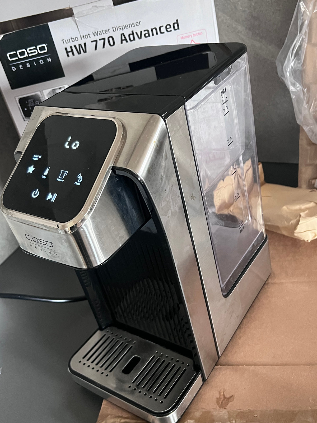 CASO Design HW 770 Advanced – Heißwasserspender – Schwarz/Silber