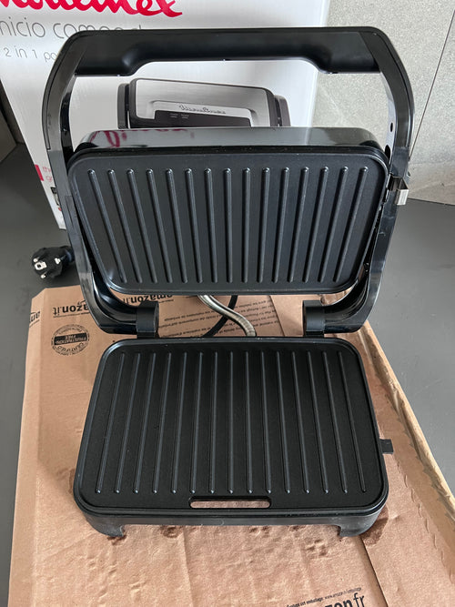 Moulinex Inicio Compact – Kontaktgrill & Paninimaker 2-in-1 – 1000 W