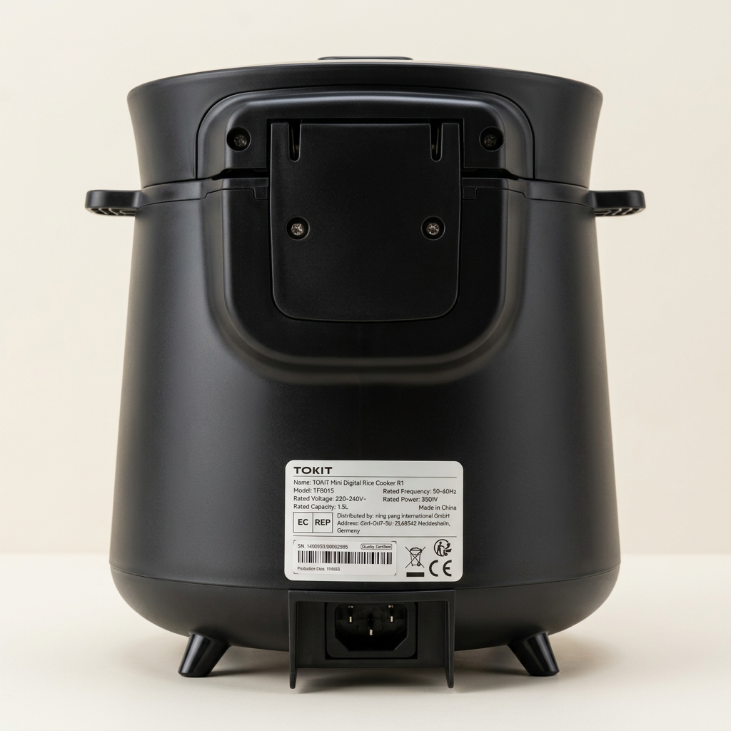 TOKIT R1 Mini-Reiskocher – 1,5 L, 350 W, Schwarz